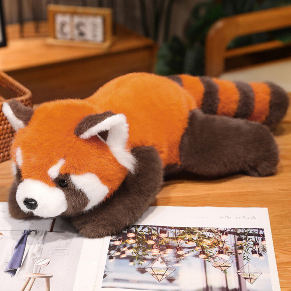 Plyšová panda přítulanka – s obtěžkávkami 30cm | červená