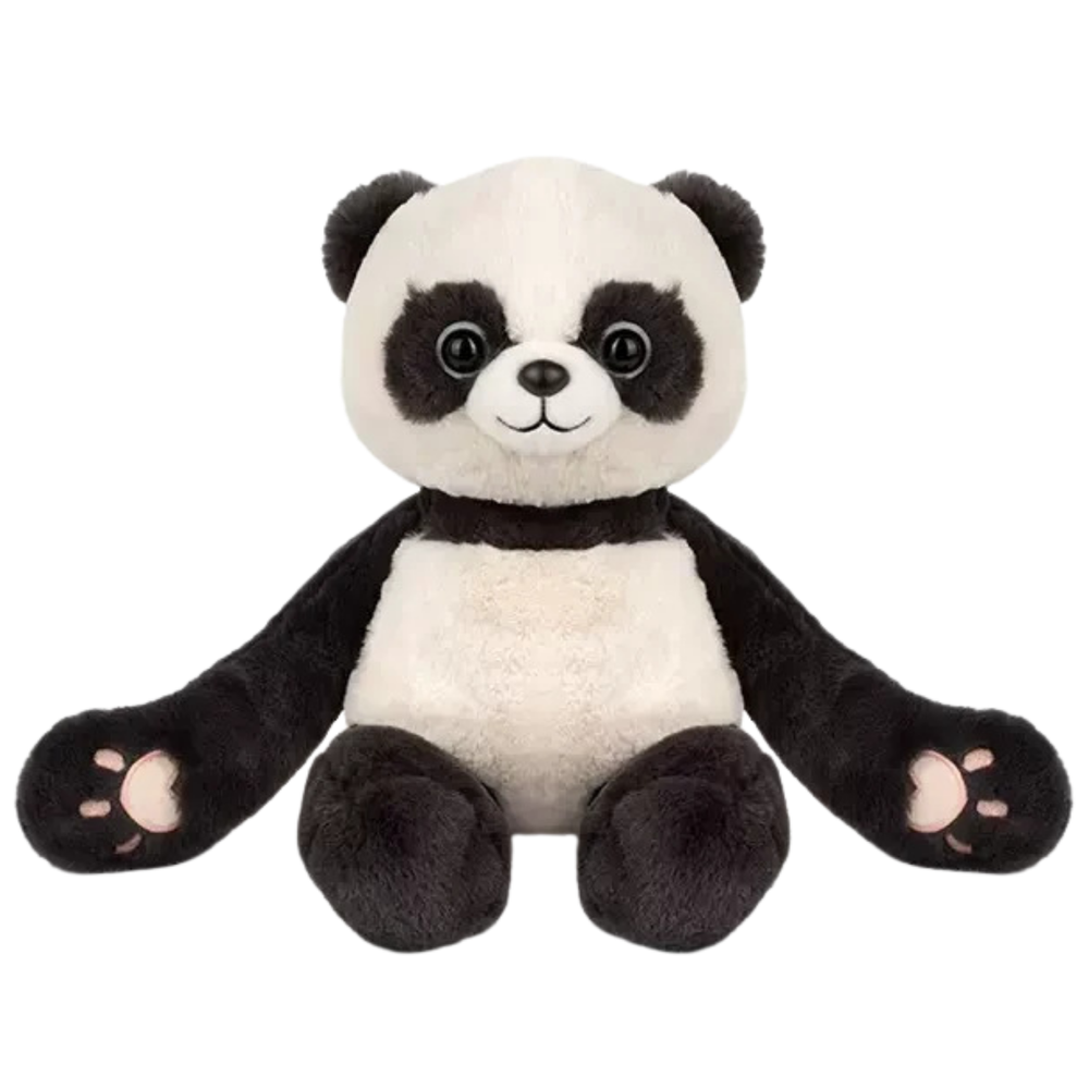 Plyšová panda s magnety v tlapkách – 23cm bílo černá