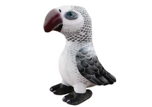 Plyšová papoušek maskot šedý 20 cm