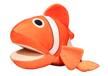 Plyšová ryba klaun oranžová maňásek 25 cm