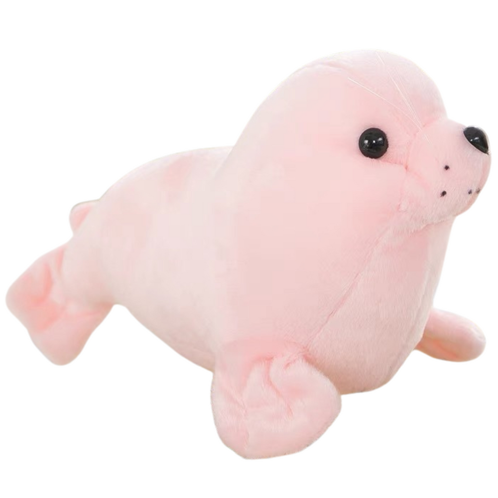 Plyšová tuleň maskot přítulanka 24 cm růžová