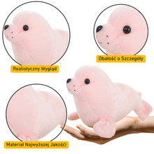 Plyšová tuleň maskot přítulanka 24 cm růžová