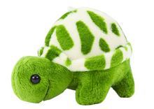 Plyšová želva 10 cm s přívěskem zelená maskot