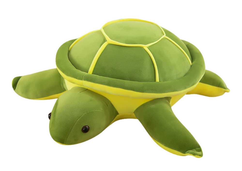 Plyšová želva zelená 55 cm měkká maskot pro děti od 3 let