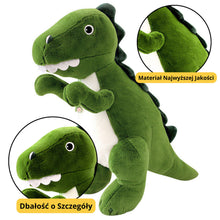 Plyšový dinosaurus přítulka zelený 27cm – s bílým bříškem