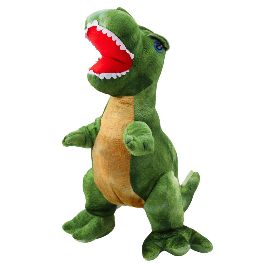 Plyšový dinosaurus s texturou kůže zelený 45cm