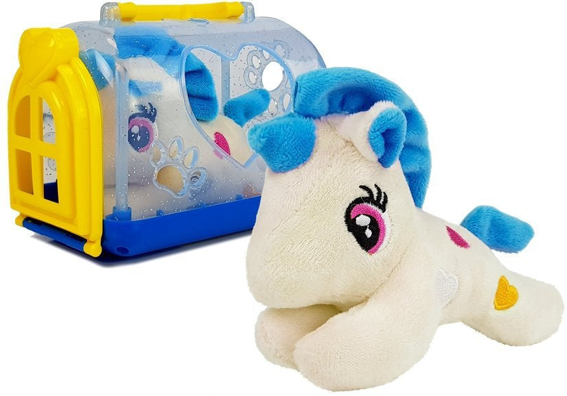 Plyšový jednorožec s přenosnou taškou maskot pro děti
