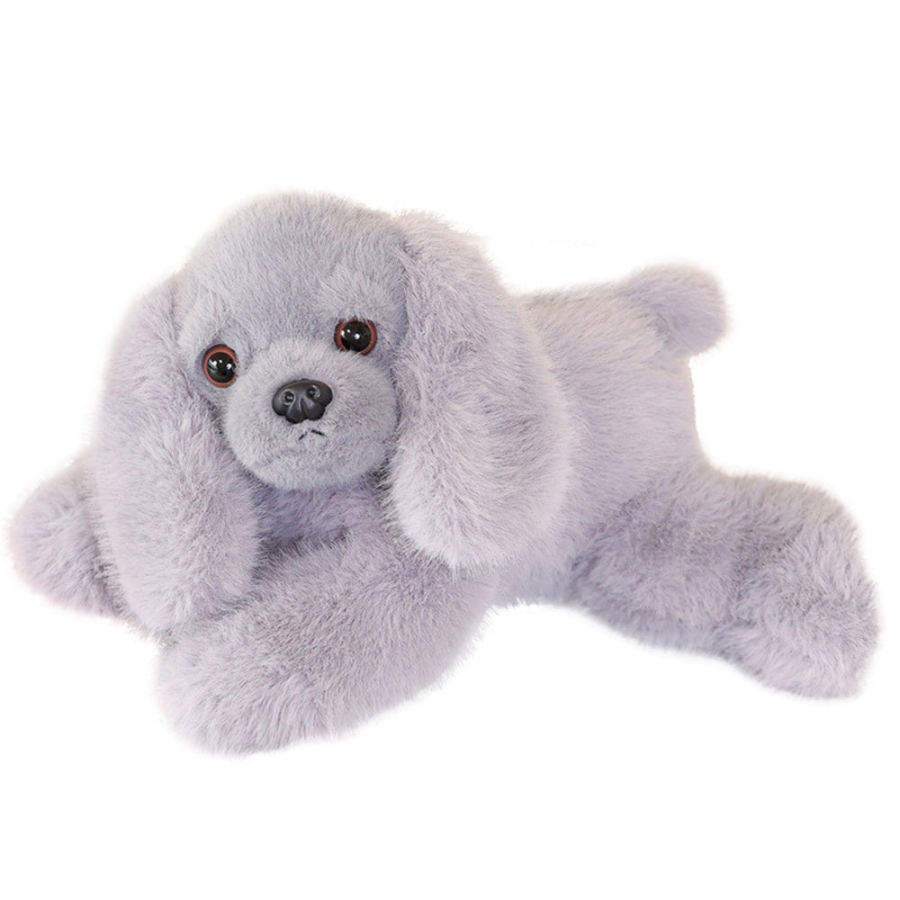 Plyšový pejsek Cocker Spaniel – šedý 30cm s obtíženými tlapkami