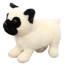 Plyšový pejsek mops přítulanka – krémový 19cm | plyšák