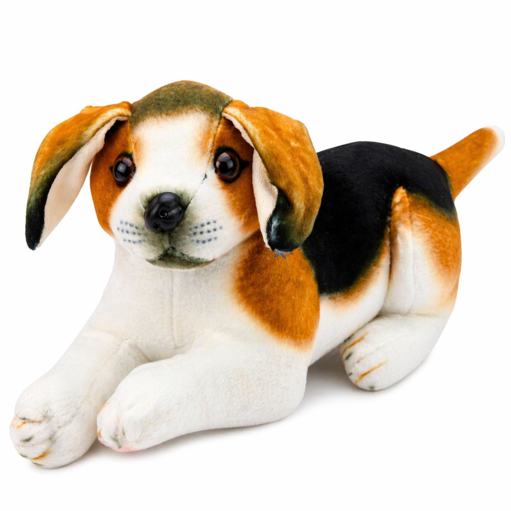 Plyšový pes Beagle 25 cm – měkká hračka pro děti od 3 let