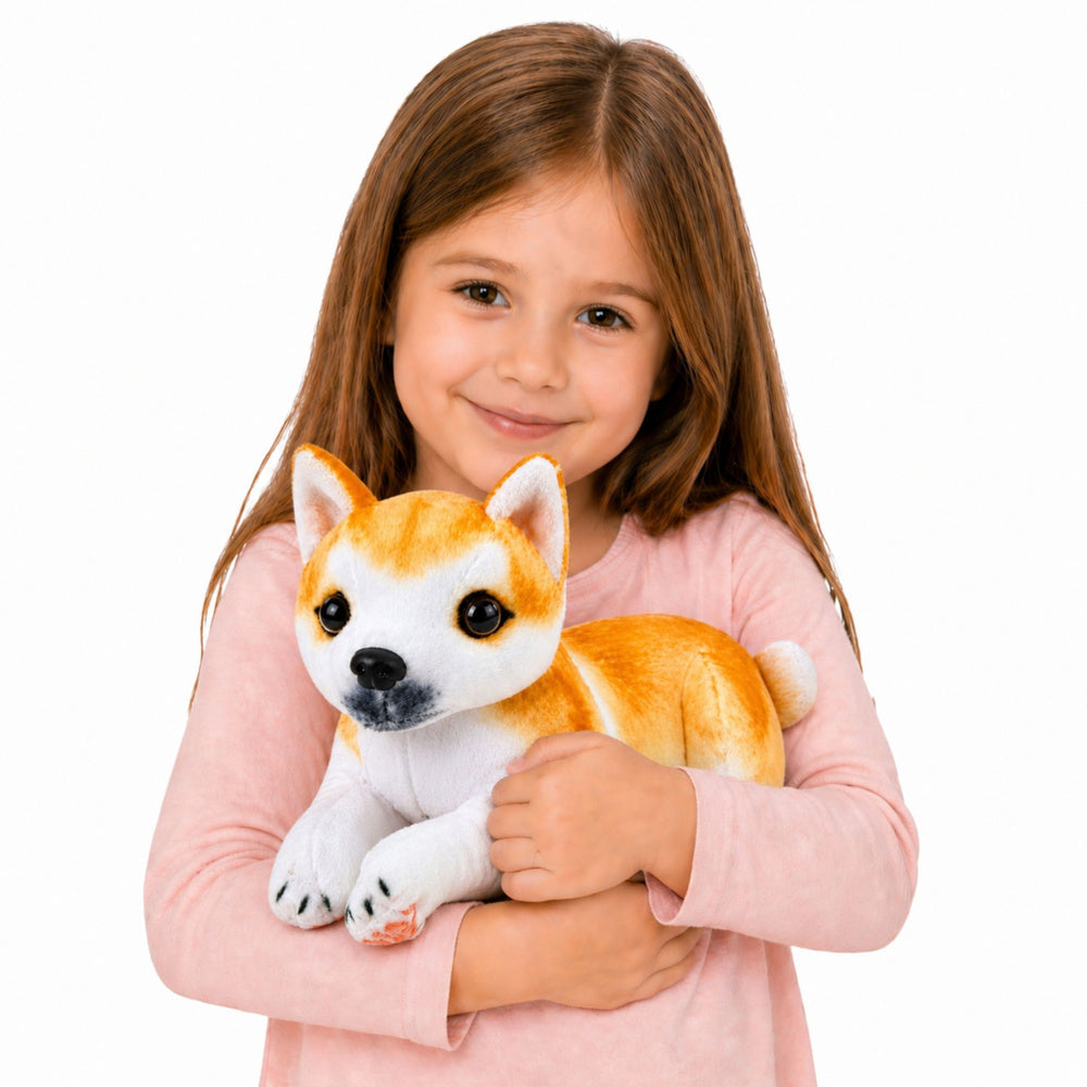 Plyšový pes Shiba Inu 25 cm – měkká přytulanka