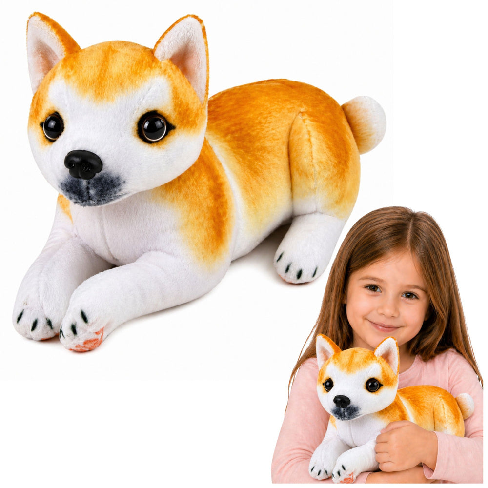Plyšový pes Shiba Inu 25 cm – měkká přytulanka