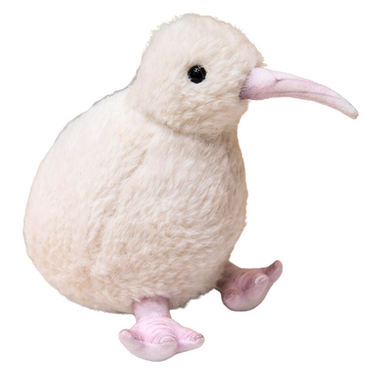 Plyšový ptak kiwi maskot přítulanka 17 cm bílý