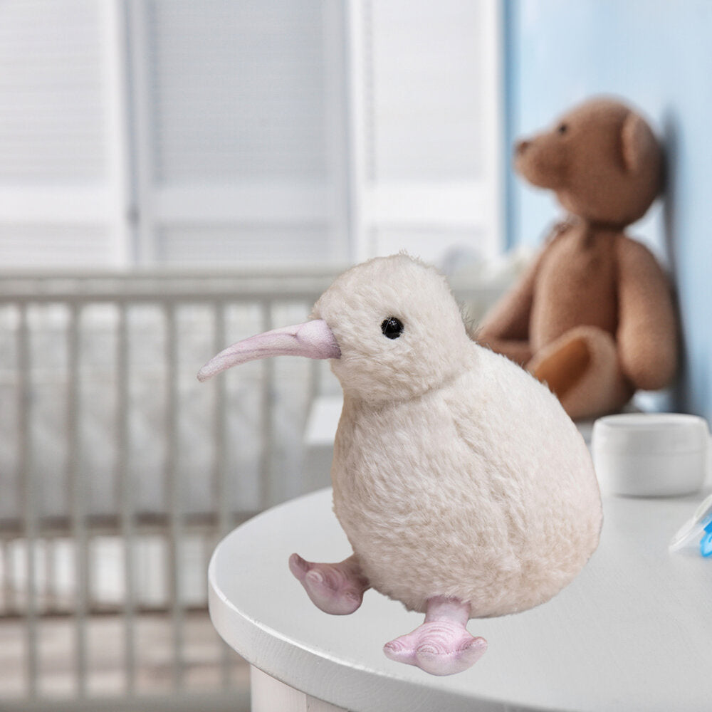 Plyšový ptak kiwi maskot přítulanka 17 cm bílý