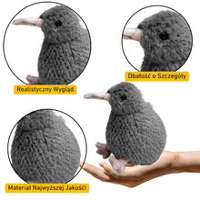 Plyšový ptak kiwi maskot přítulanka 17 cm šedý