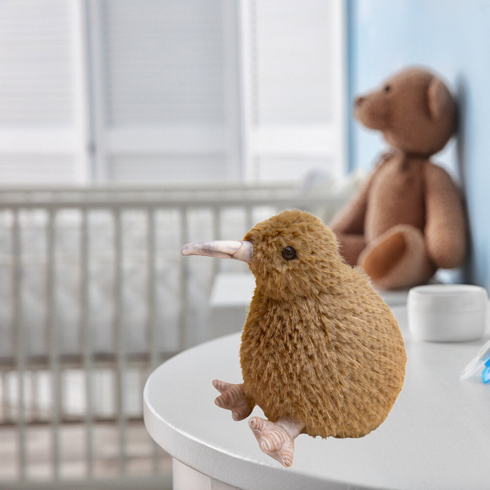 Plyšový ptak kiwi maskot přítulanka 17 cm světle hnědý