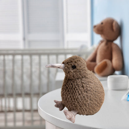 Plyšový ptak kiwi maskot přítulanka 17 cm tmavě hnědý