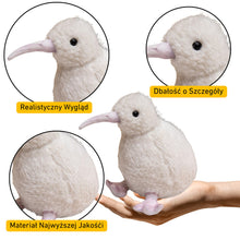 Plyšový ptak kiwi přítulka maskot 21 cm bílý