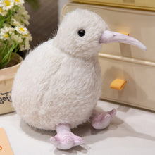 Plyšový ptak kiwi přítulka maskot 21 cm bílý
