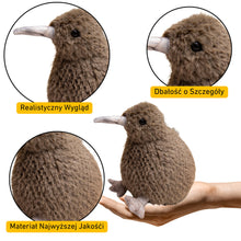 Plyšový ptak kiwi přítulka maskot 21cm tmavě hnědý