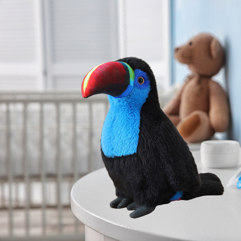 Plyšový tukan maskot přítulanka 30 cm modrý