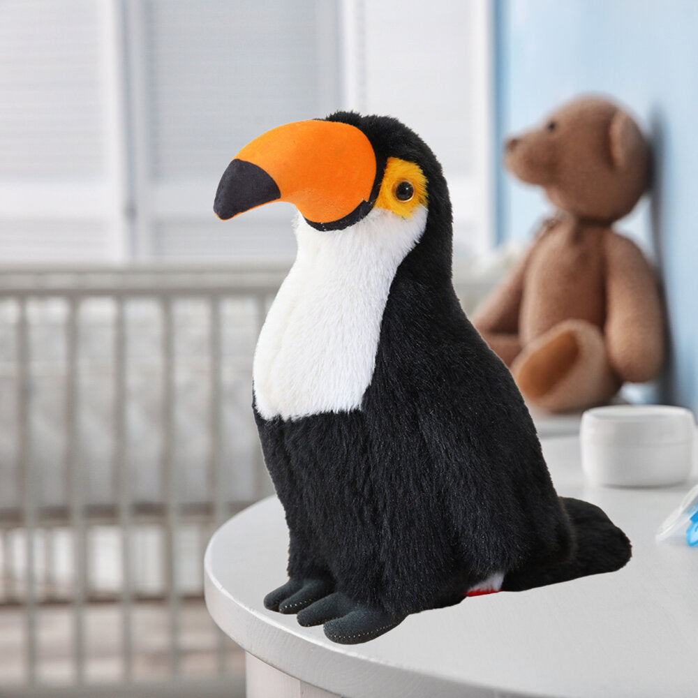 Plyšový tukan maskot přítulanka 35 cm bílý