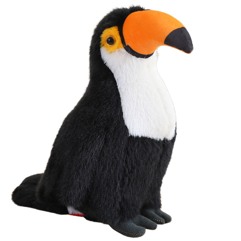 Plyšový tukan maskot přítulanka 35 cm bílý