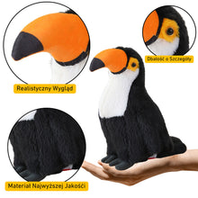 Plyšový tukan maskot přítulanka 35 cm bílý