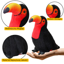 Plyšový tukan maskot přítulanka 35 cm černý červený