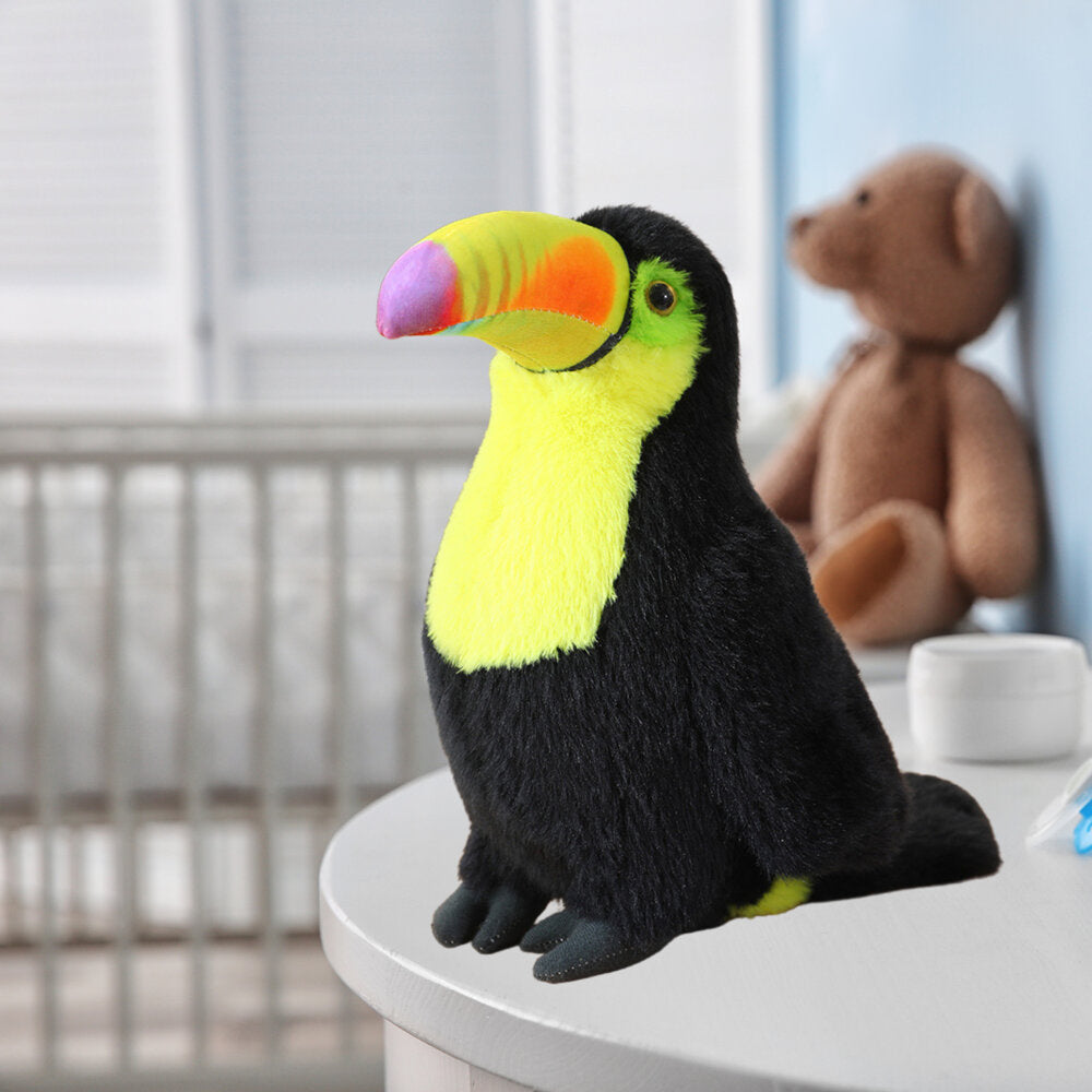 Plyšový tukan maskot přítulanka 35 cm žlutý