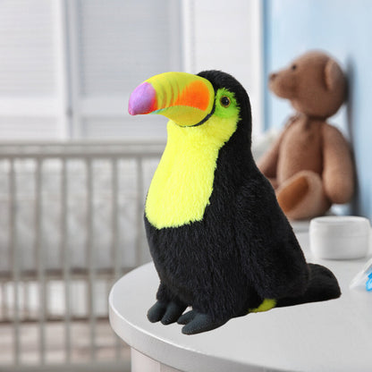 Plyšový tukan maskot přítulanka 35 cm žlutý