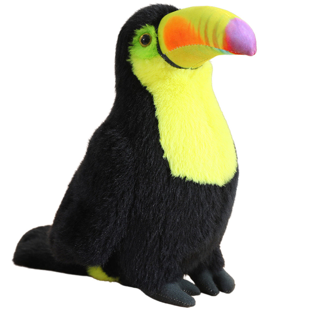 Plyšový tukan maskot přítulanka 35 cm žlutý
