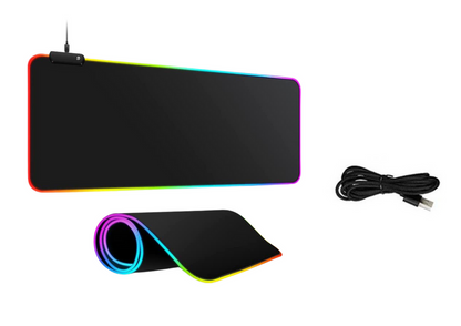 Podložka pod myš a klávesnici s LED osvětlením 80x30cm RGB