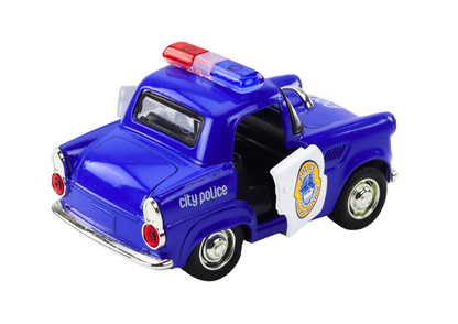 Policejní autíčko 1:38 s pohonem světly a zvuky modré