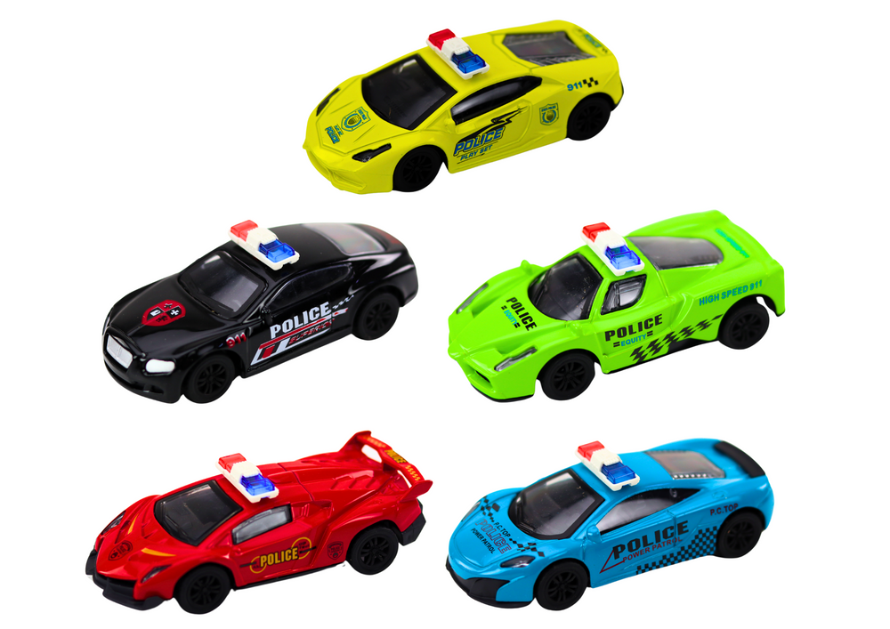 Policejní autíčko kovové 1:43 s natahovacím pohonem
