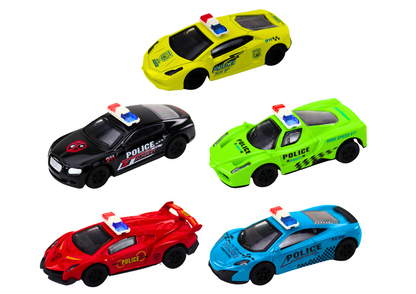 Policejní autíčko kovové 1:43 s natahovacím pohonem