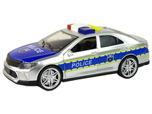 Policejní auto 1:14 – s frikčním pohonem a světly | stříbrné