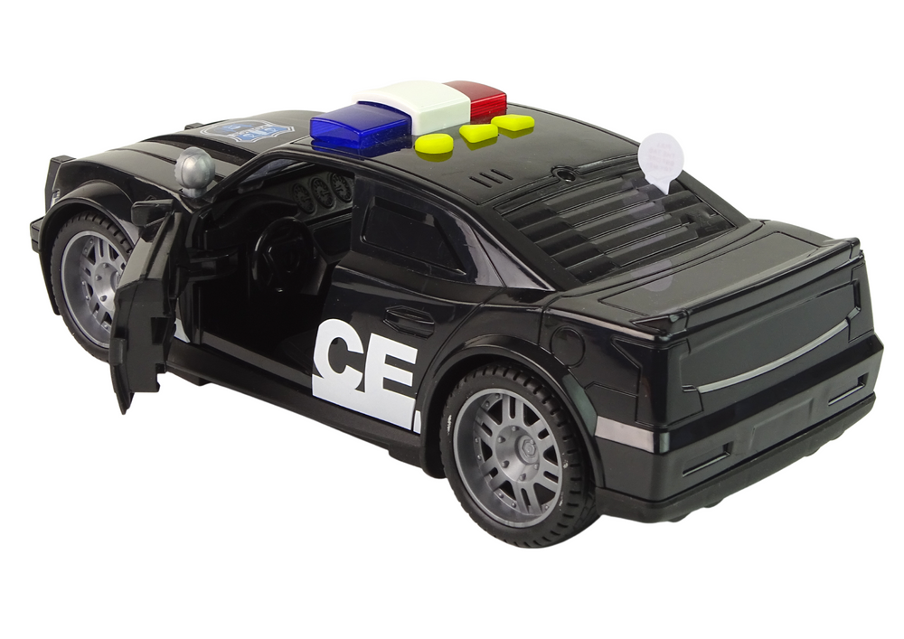 Policejní auto 1:14 – se světly a zvuky | černé