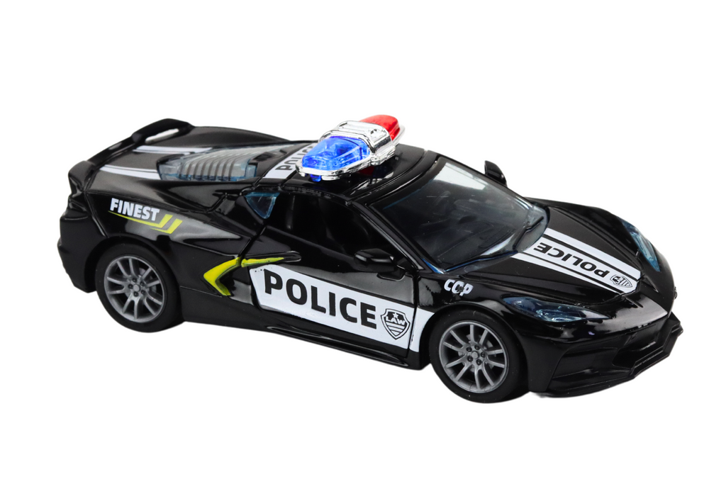 Policejní auto kovové 1:32 s pohonem a otevíracími dveřmi