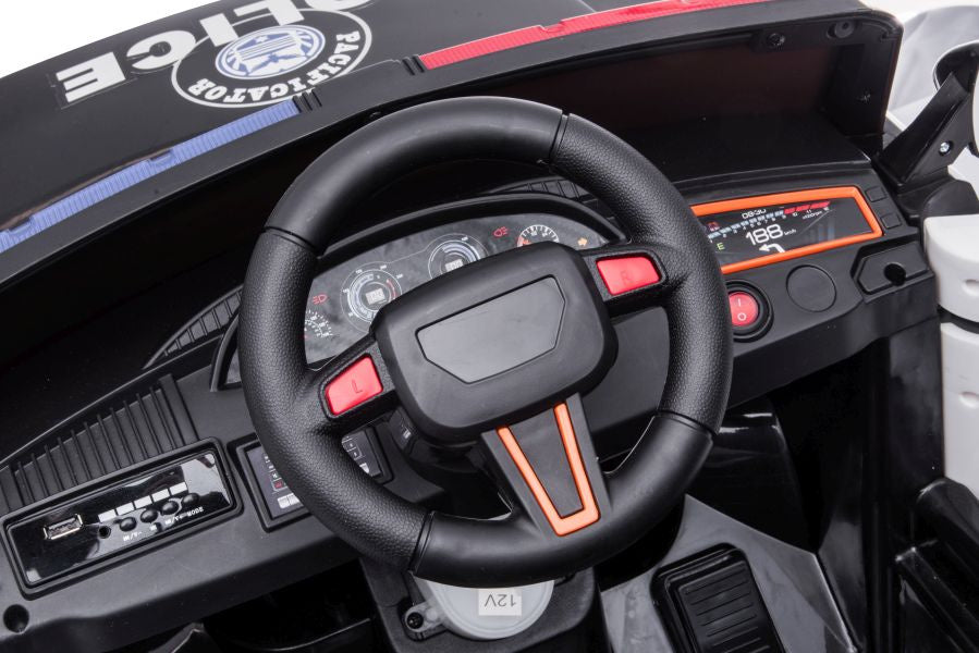 Policejní auto na akumulator BBH 021 bílé