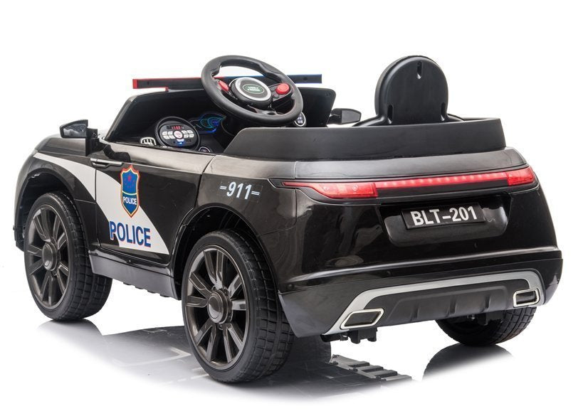 Policejní auto na akumulator BLT 201 s pilotem černé