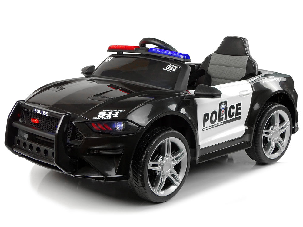 Policejní auto na akumulátor s pilotem BBH0007 černé