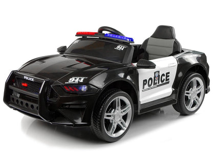 Policejní auto na akumulátor s pilotem BBH0007 černé