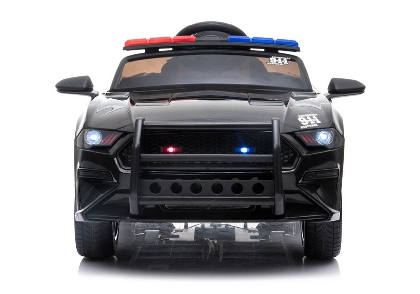 Policejní auto na akumulátor s pilotem BBH0007 černé