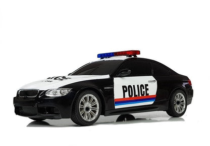 Policejní auto na dálkové ovládání 1:18 s pilotem bílé