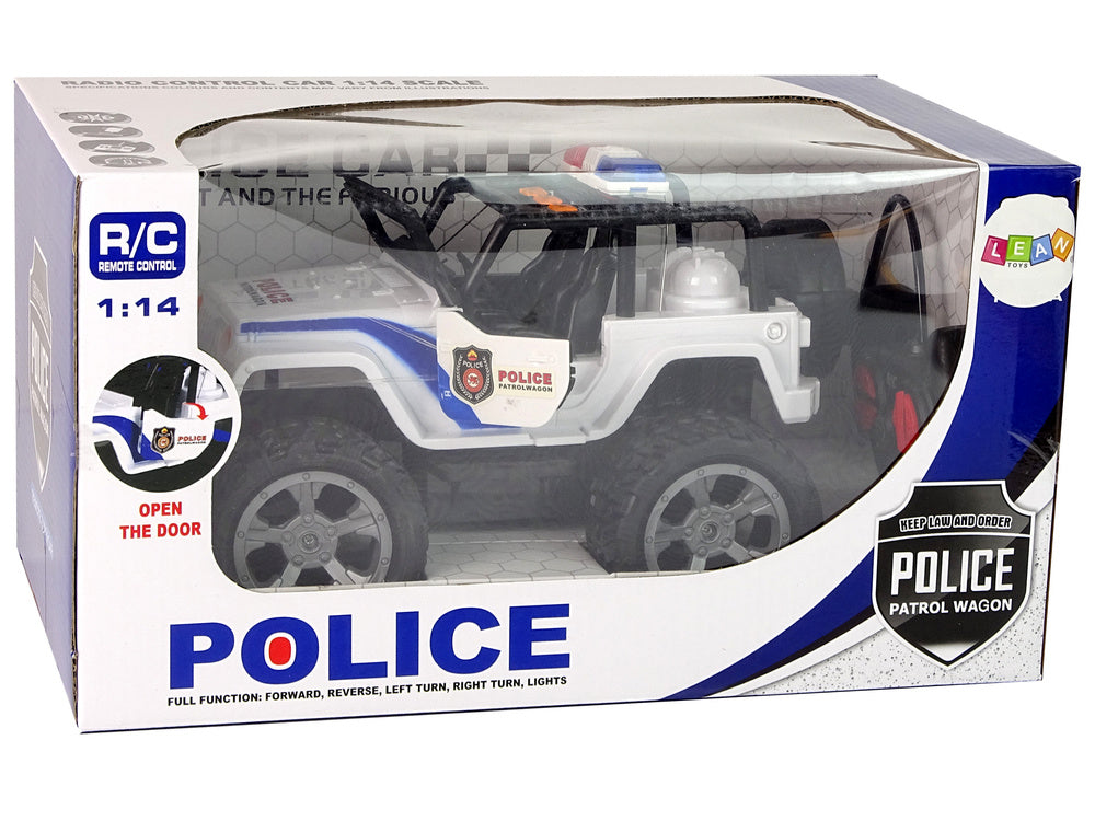 Policejní auto na dálkové ovládání – Jeep 1:14 se světly