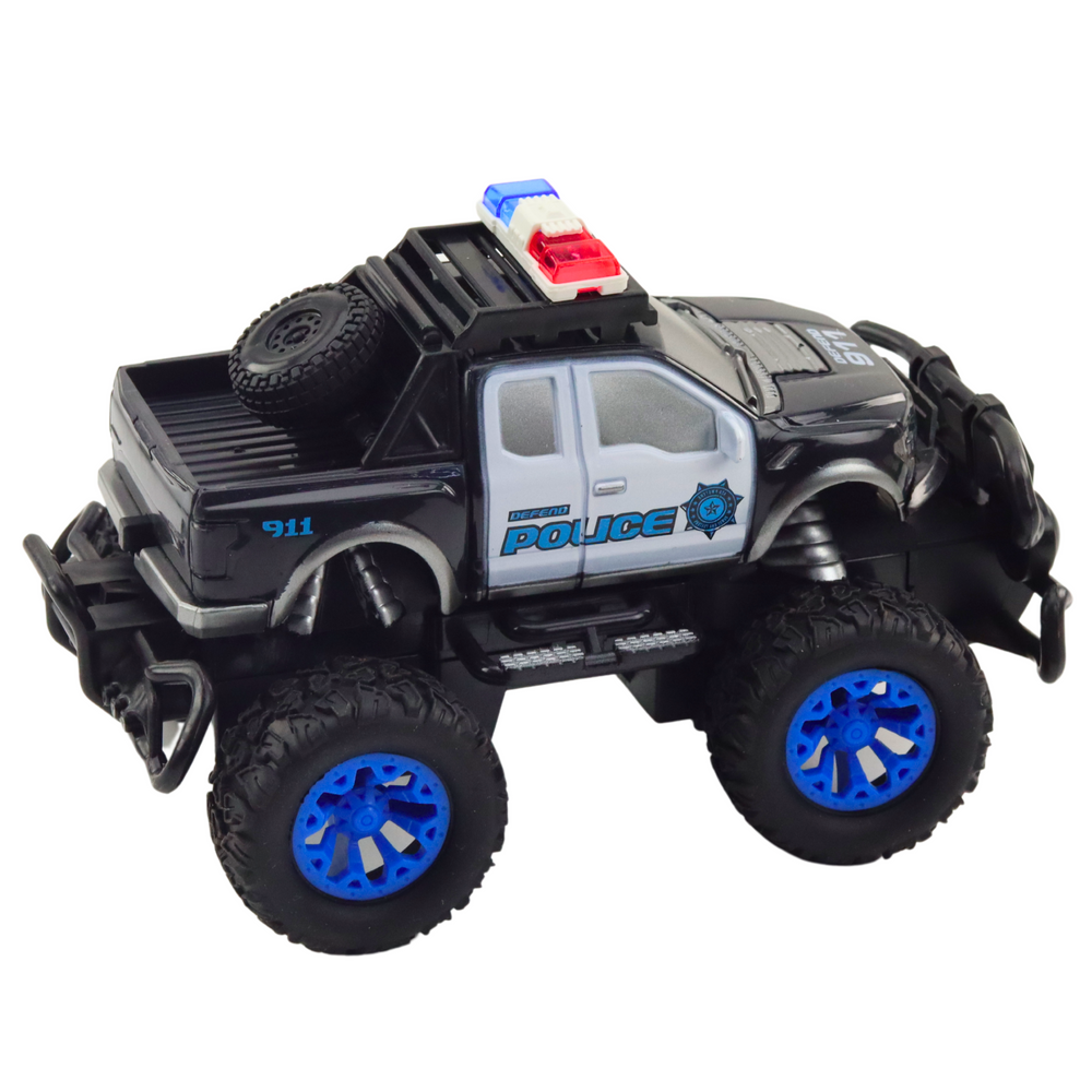 Policejní auto na dálkové ovládání RC terénní 1:20 s pilotem