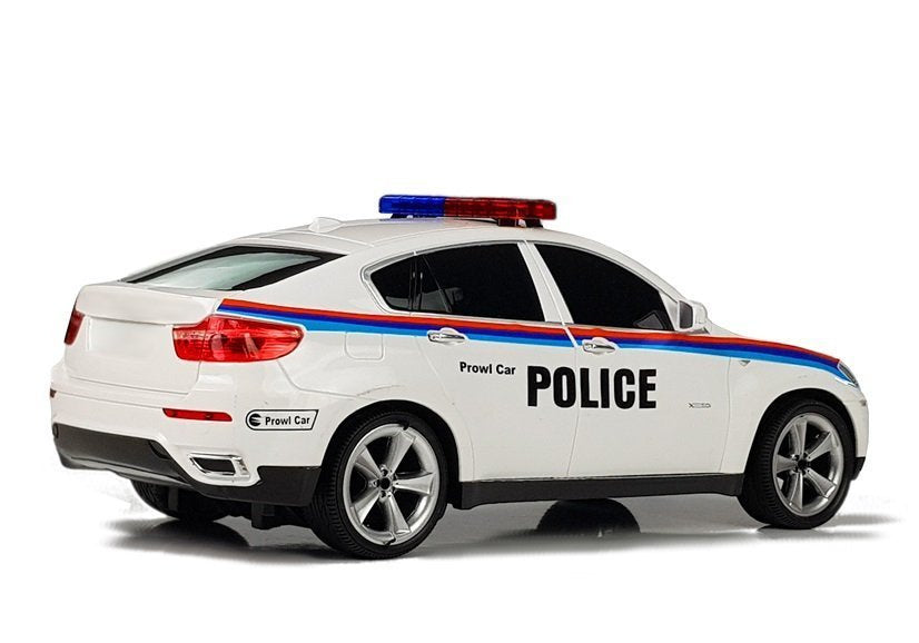 Policejní auto R/C 1:14 – na dálkové ovládání | bílé
