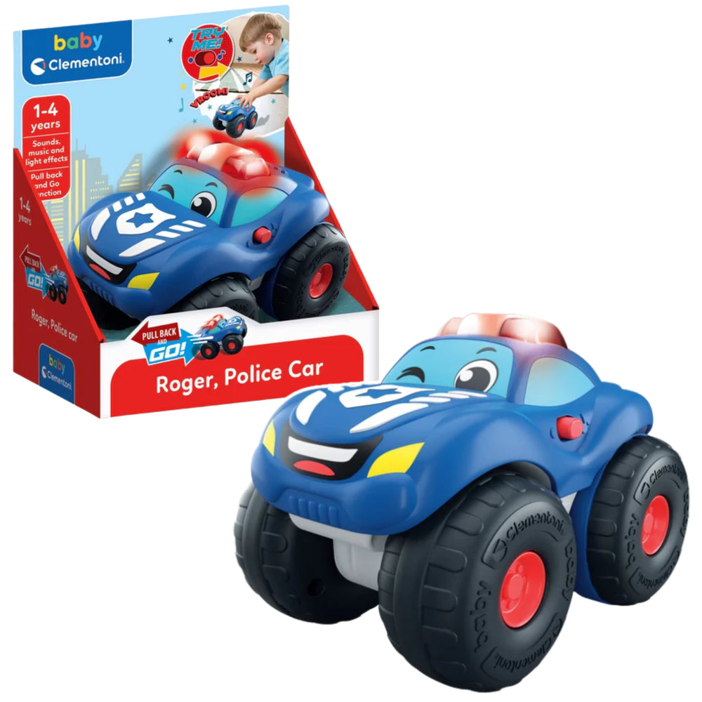 Policejní auto Roger se zvukovými a světelnými efekty – Clementoni