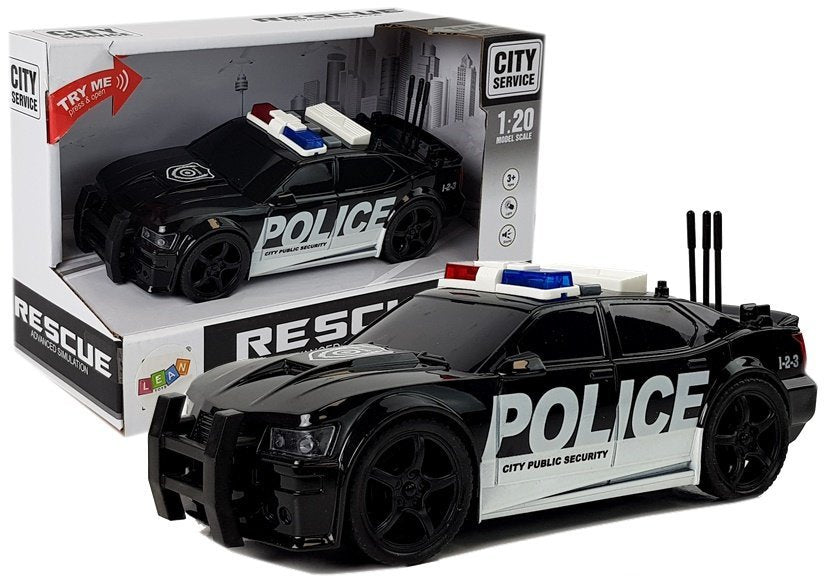 Policejní auto s natahováním světly a zvuky 1:20